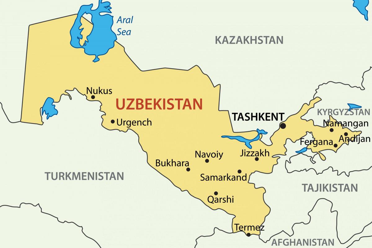 ibu Uzbekistan peta