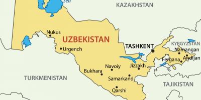 Ibu Uzbekistan peta