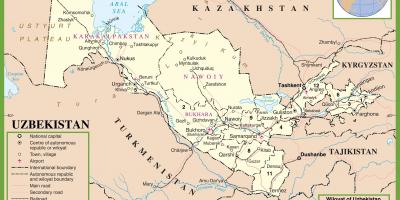Peta Uzbekistan politik 