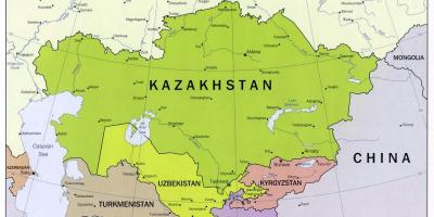 Uzbekistan rusia peta